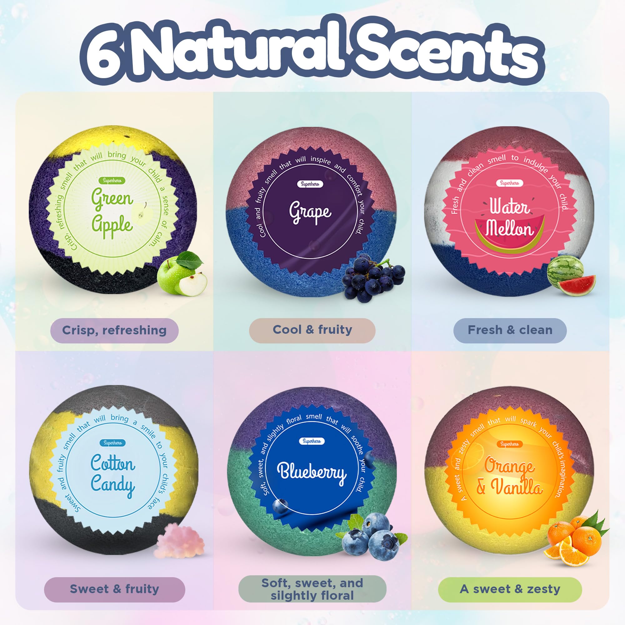 EvolutionUSA collectible bath bombs with 24 hidden toys