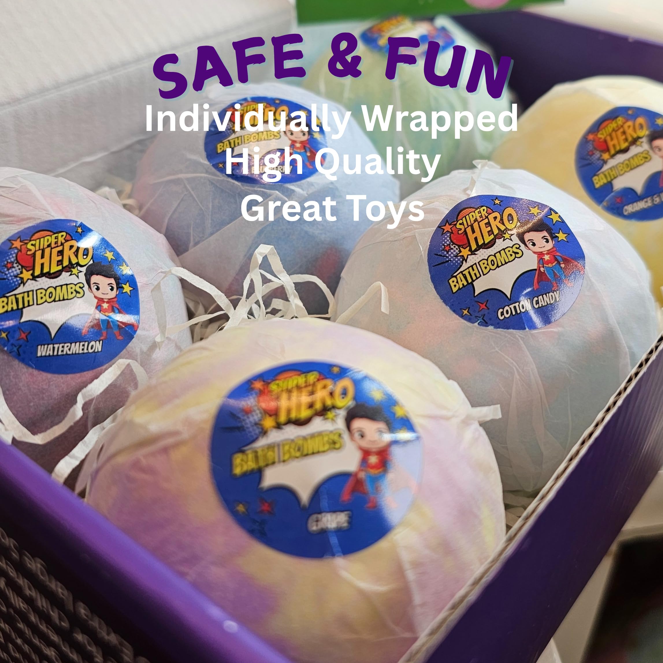 EvolutionUSA eco-friendly cruelty-free bath bombs designed for safe fun.