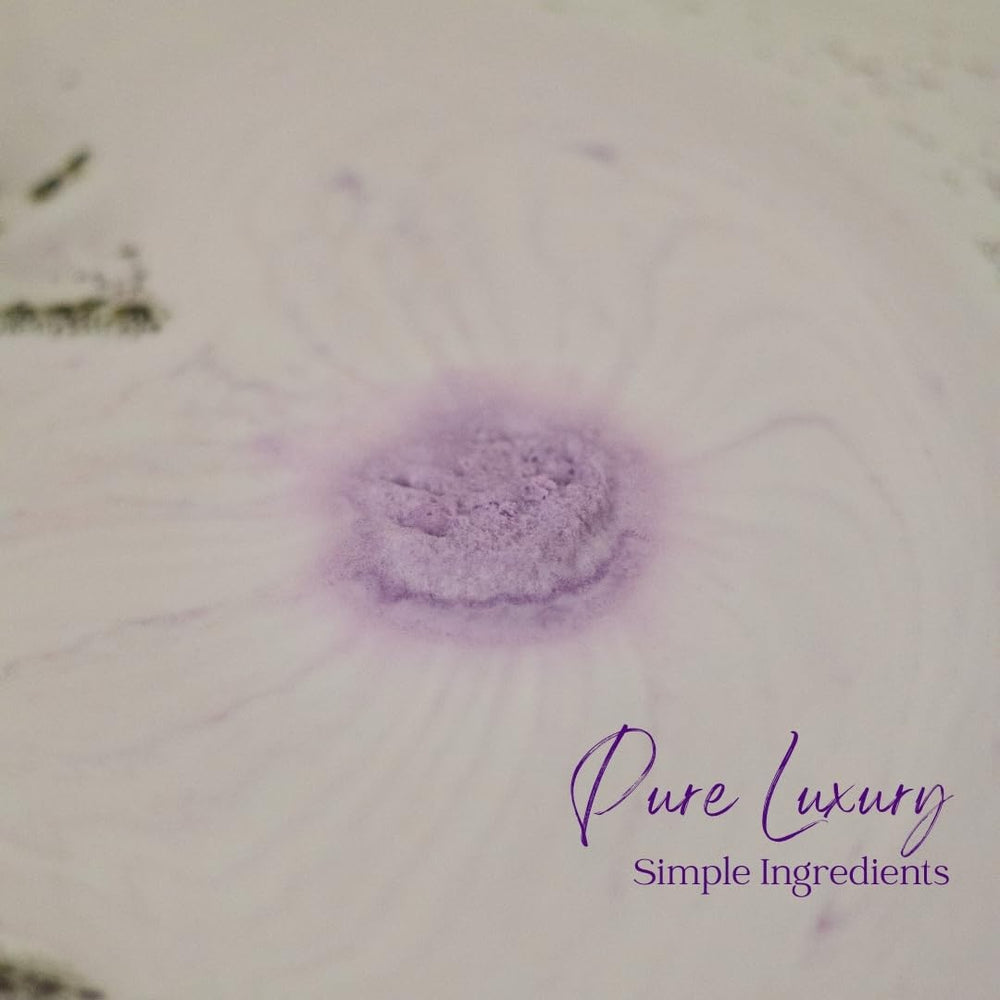 EvolutionUSA Lavender Dreams bath bombs sparkle detail signals premium fragrance release