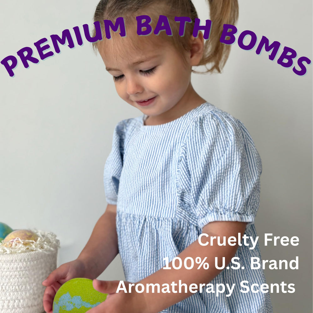 EvolutionUSA individually wrapped bath bombs for easy gifting.