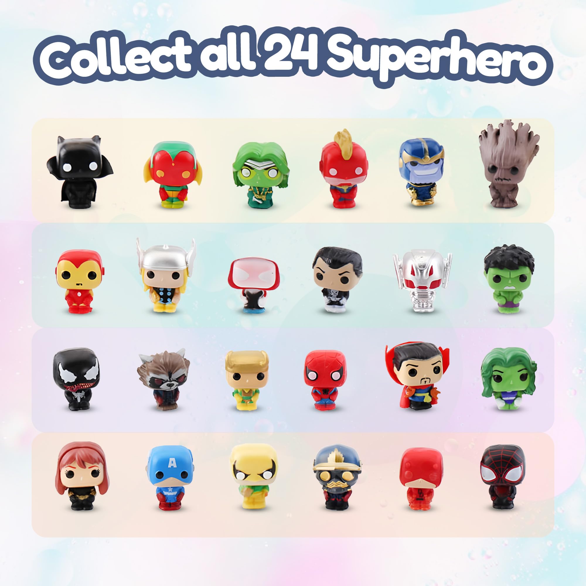 EvolutionUSA superhero bath bombs with surprise toy unboxing moment