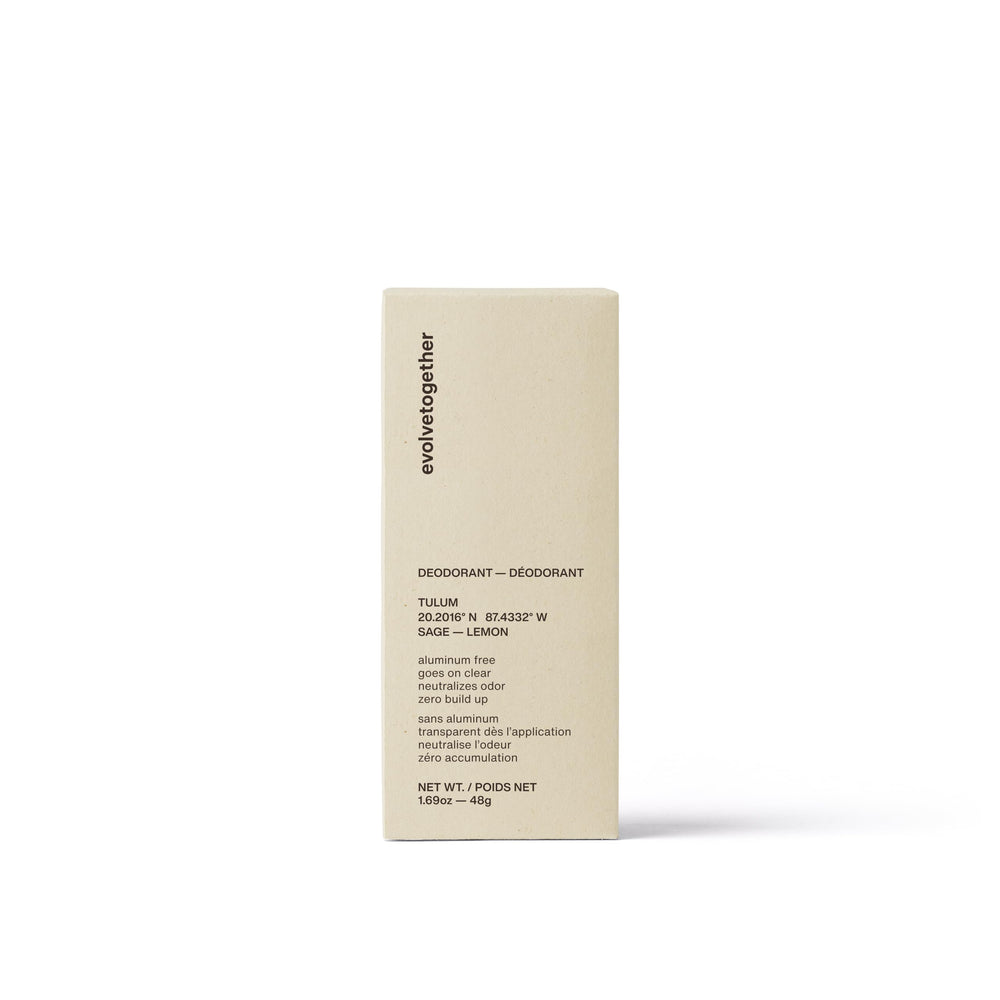 Award-winning Evolvetogether deodorant with Allure and Hola! recognition.