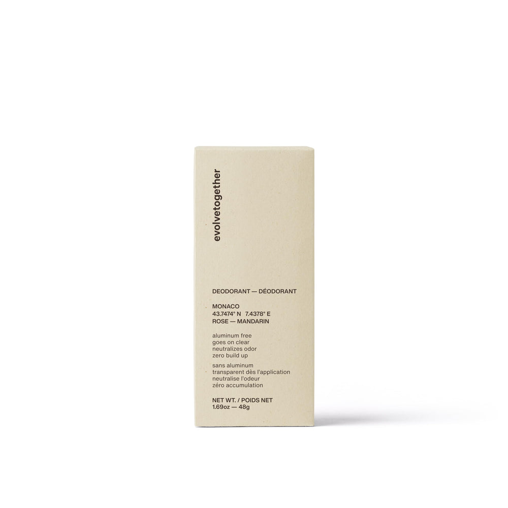 evolvetogether Monaco 1.69 oz stick displayed for travel and daily use