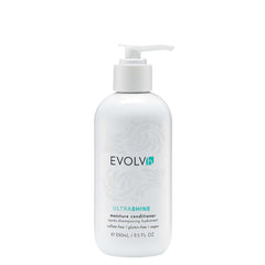 EVOLVh UltraShine Moisture Conditioner bottle ready to hydrate and smooth hair