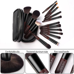 EVRCHGIEA 15-piece mini brushes laid out for full-face application and blending