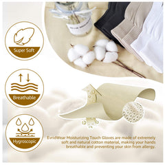 Evridwear gloves touchscreen fingertips enabling phone use during care.