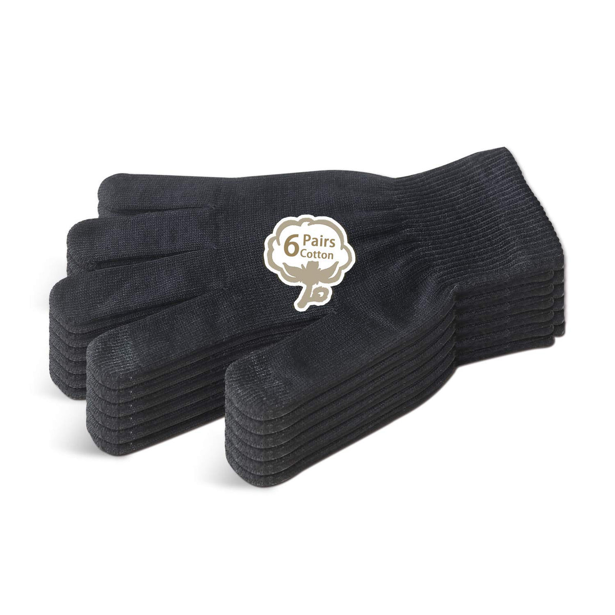 Evridwear men's cotton gloves with touchscreen tips enable easy device use at night.