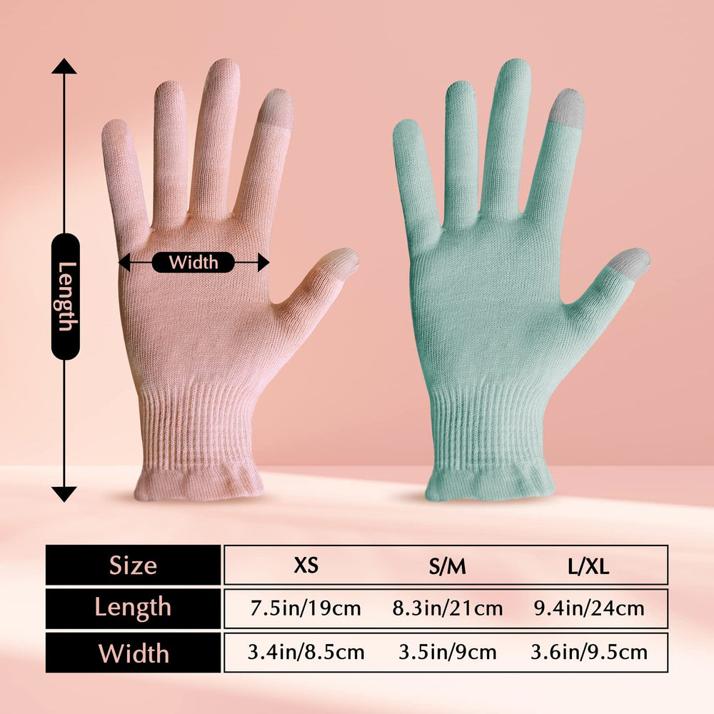 Evridwear 6-pack featherweight pink gloves packaging shows versatile fit for many users.