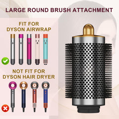 Ewigpower large round brush Dyson for quick volumizing blowouts and root lift.