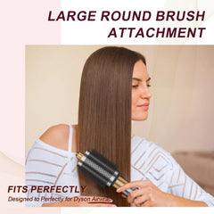 Ewigpower volumizing hair brush-attachment highlighting natural volume and smoother finish.