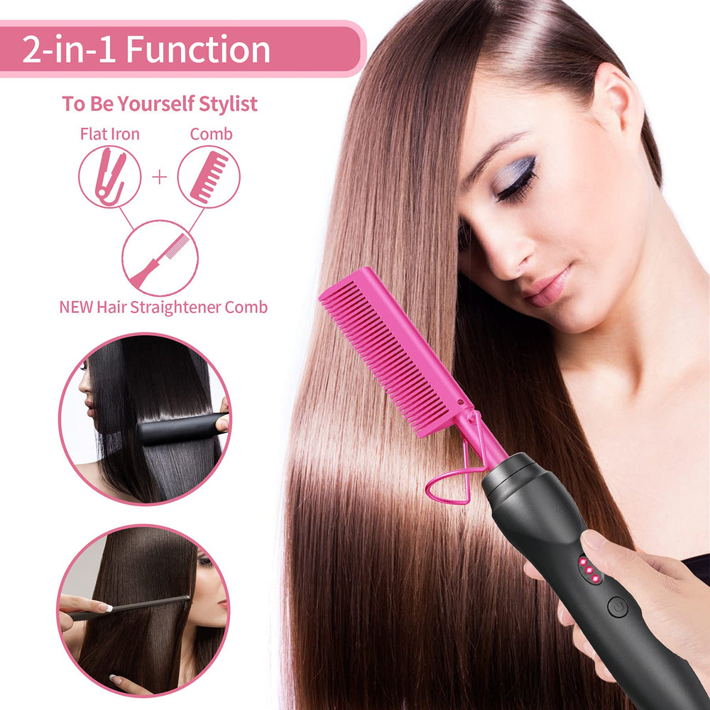 EWSNM easy-grip handle suits hair, beard, and wig styling.