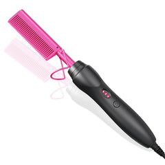 EWSNM hot comb straightener compact design for quick on-the-go smoothing.