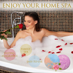 Excalla Grapefruit scent bath bomb in dish highlighting uplifting fragrance