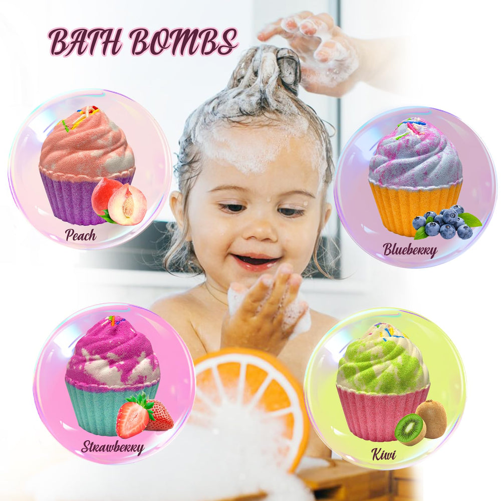 Excalla bath bombs kiwi scent highlights refreshing mood