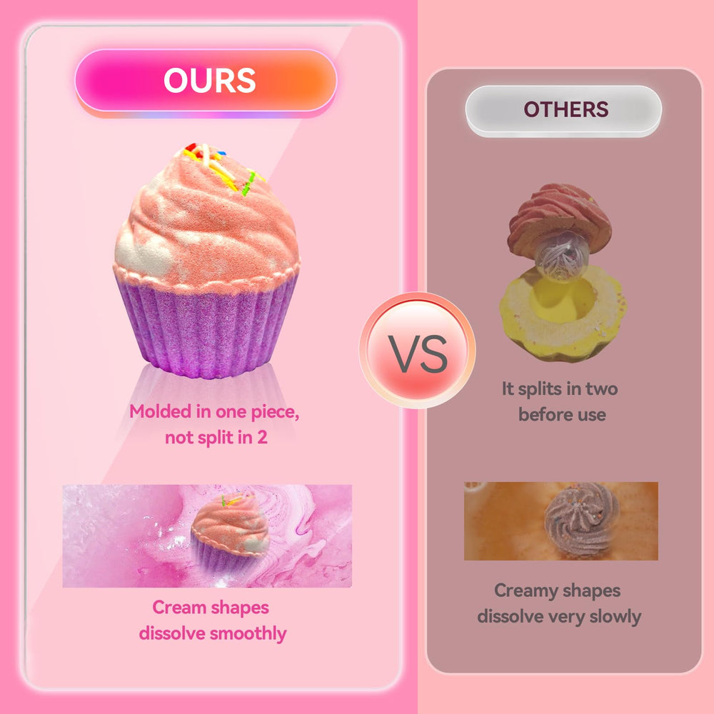 Excalla bath bombs strawberry scent delivers sweet aroma bath-time