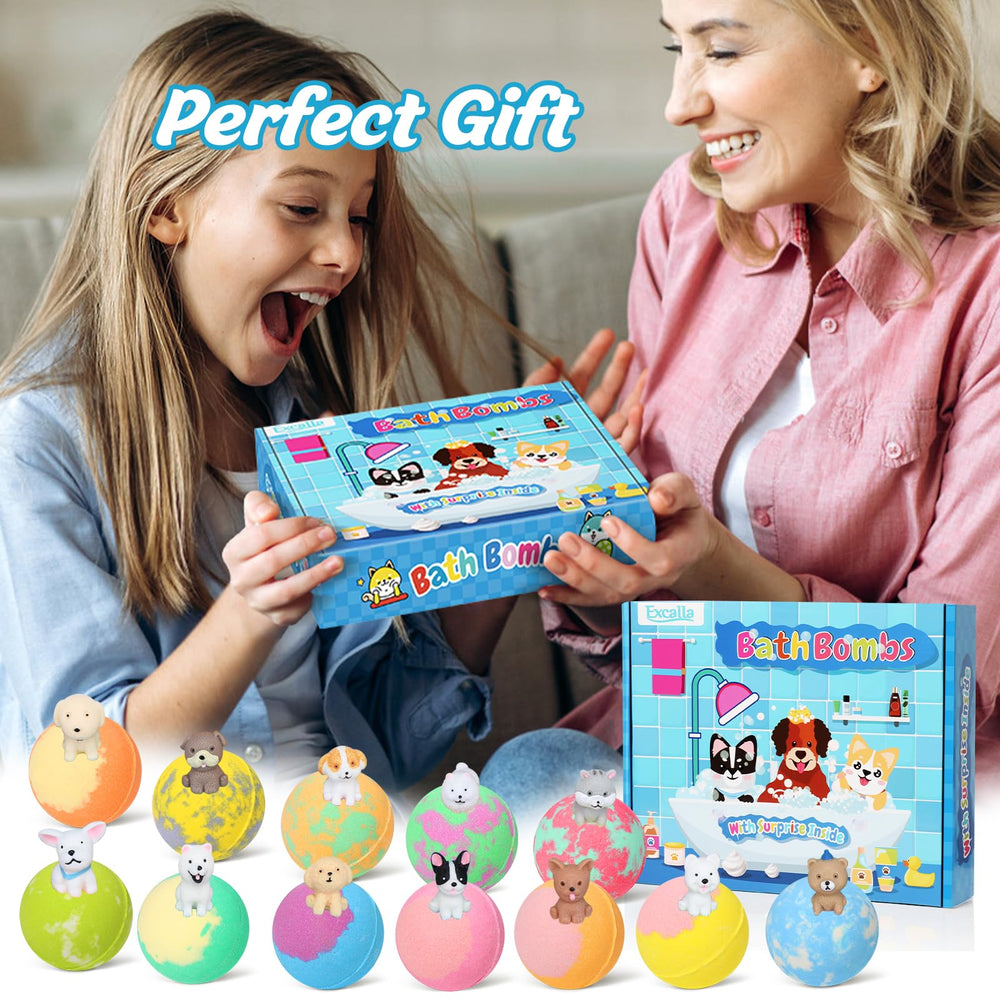 Excalla bath bombs with surprises spark imaginative play and bath-time delight.