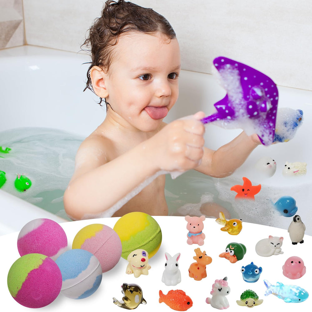 Excalla bath fizzies with 30 unique scents like Rose Vanilla Lemon