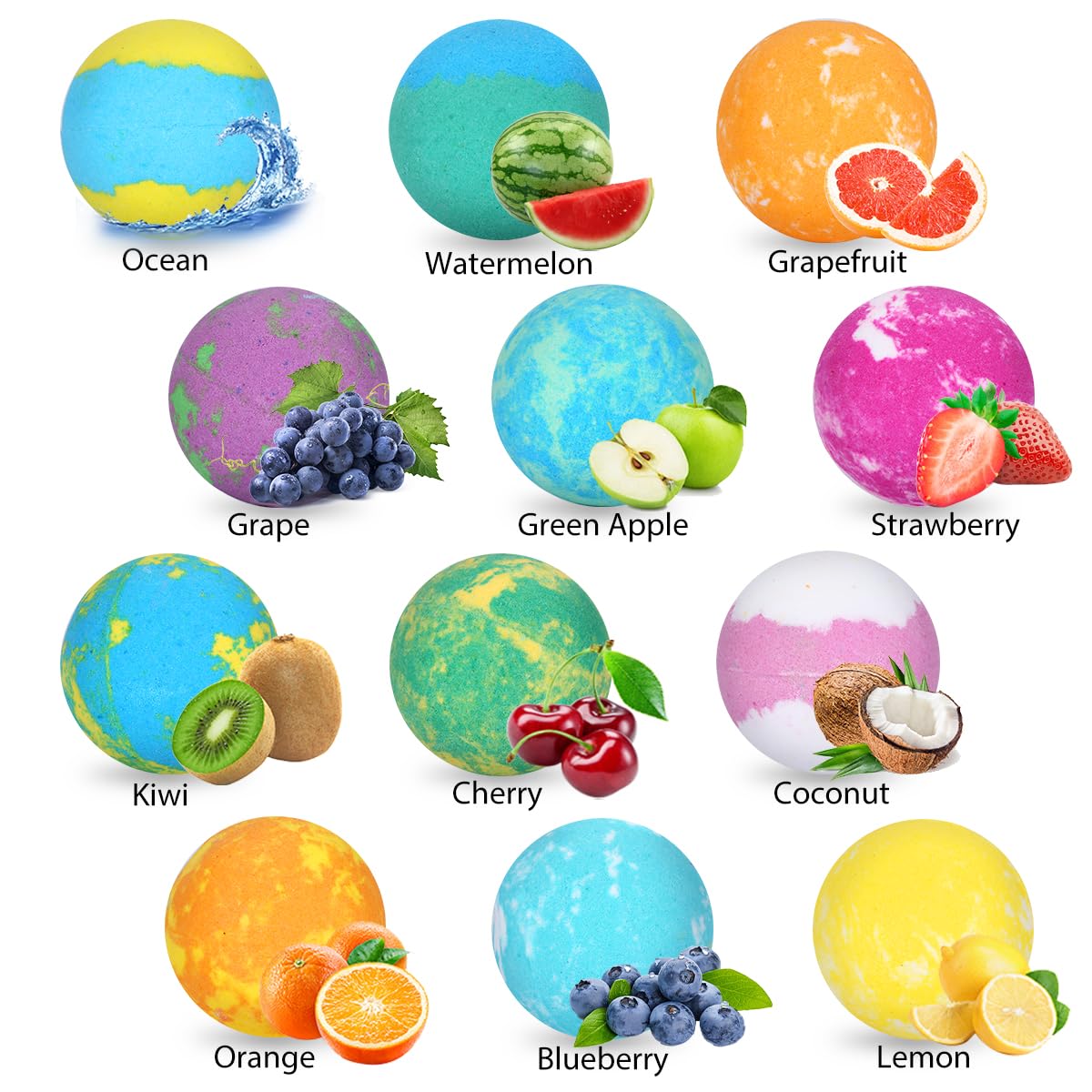 Excalla watermelon scented bath bomb adds a refreshing bath experience.