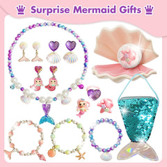 Excalla Mermaid Bath Bombs fizzing in water creating vibrant colors