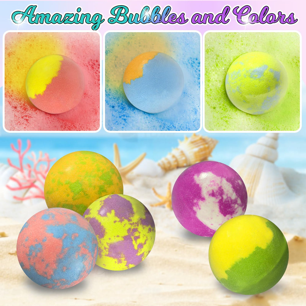 Excalla bath bombs use natural ingredients safe for kids.