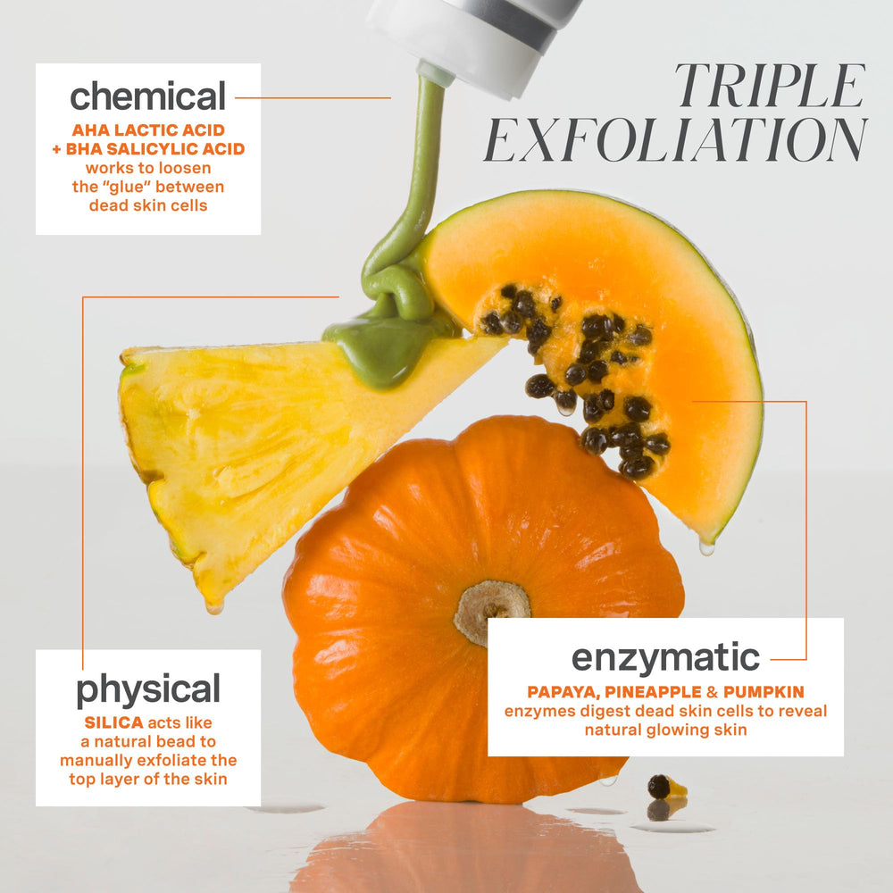 Exfolikate Hollywood clinic-inspired packaging suggesting professional-grade exfoliation at home.