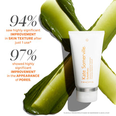 Exfolikate ingredients image featuring fruit enzymes and AHAs for gentle resurfacing.