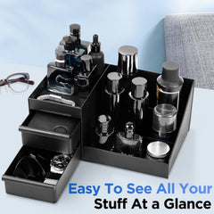 EXIN DECHEN dresser organizer drawers offer deep storage for cosmetics