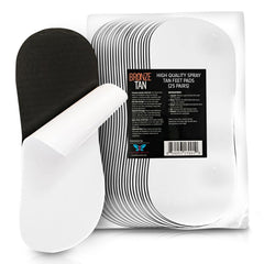 Existing Beauty Bronze Tan Feet Pads pack for mess-free home or salon tanning.