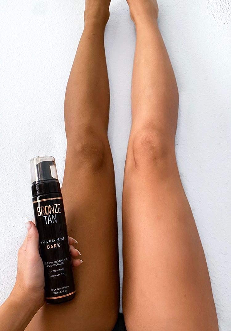 Existing Beauty Bronze Tan Mousse vanilla scent enhances the tanning experience