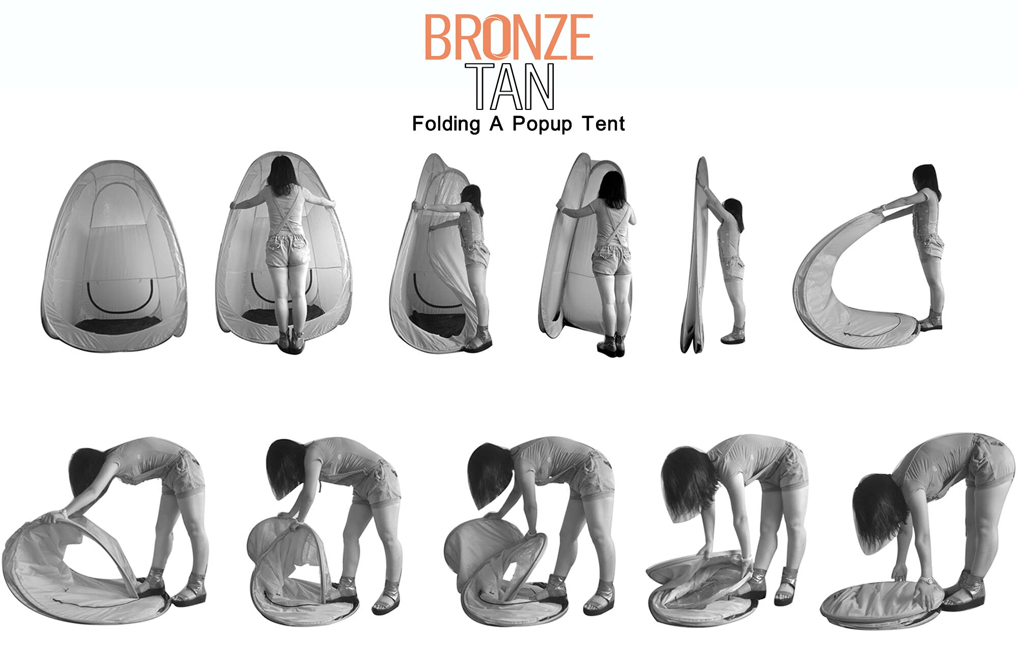 Existing Beauty Bronze Tan tent ready for mobile appointments with quick setup.