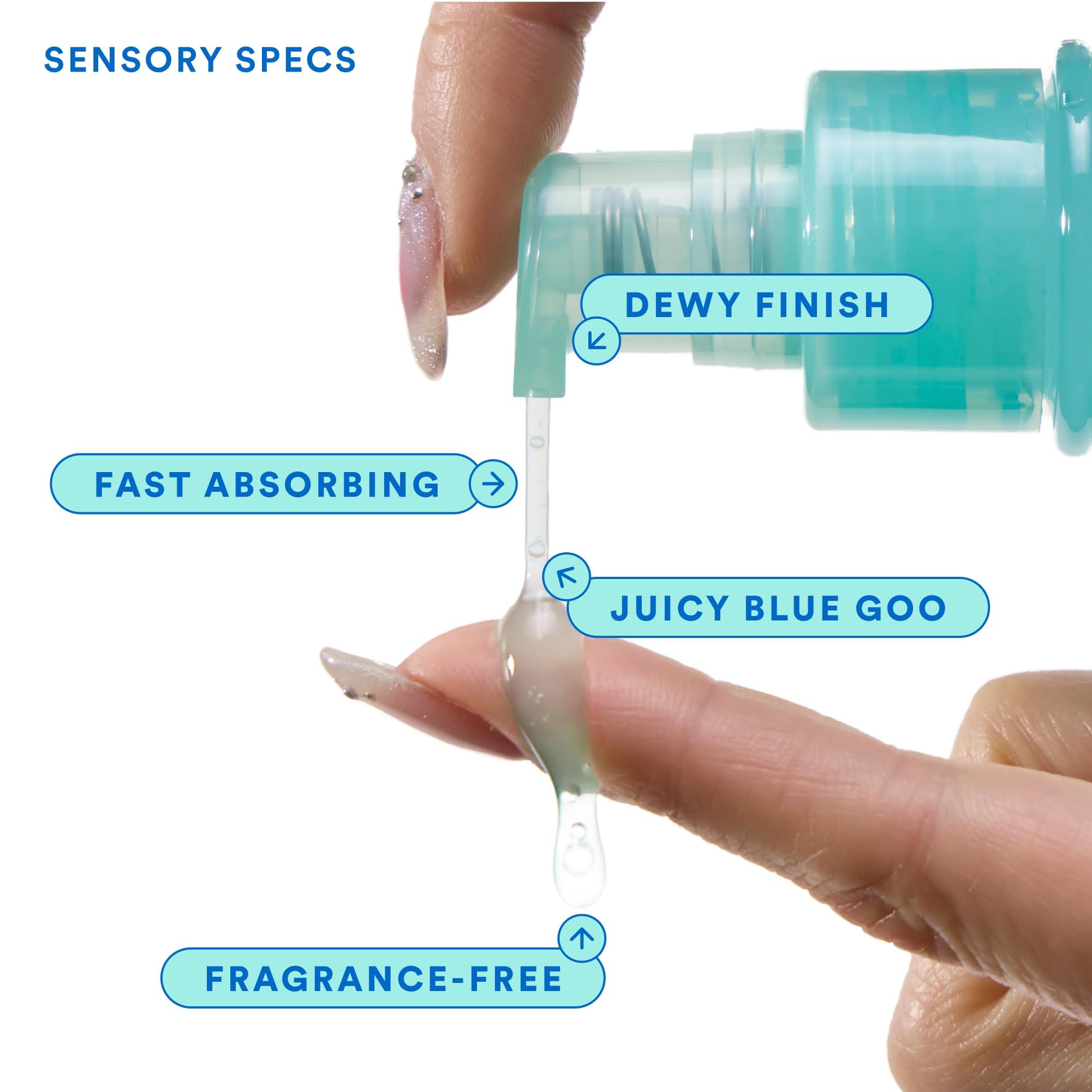 Experiment Dewy skin after application showcases radiant, plump complexion