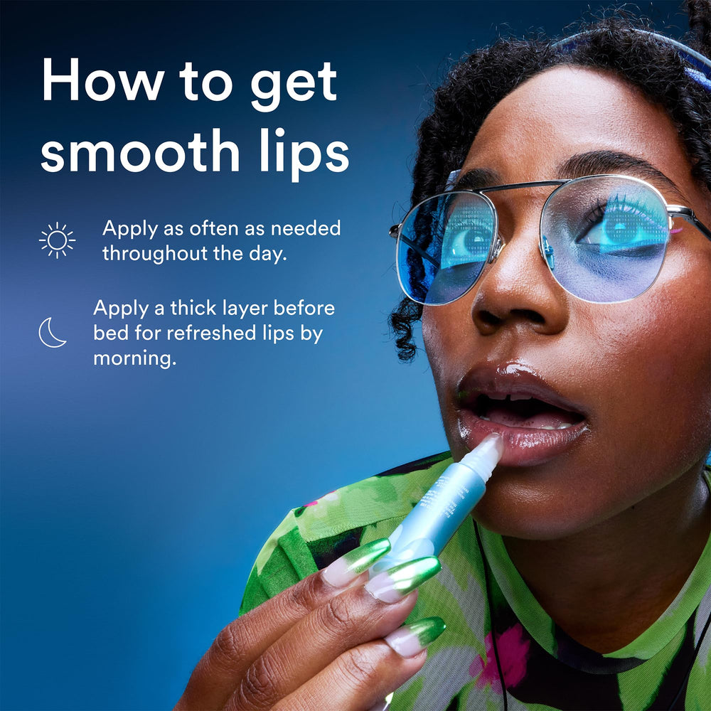 Experiment Softwear lip balm with pomegranate sterols provides deep moisture.