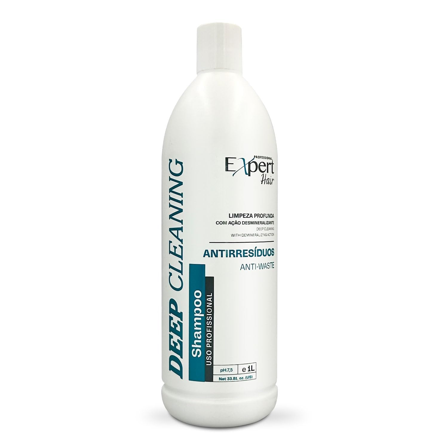 Expert Hair anti-residue shampoo bottle-front showing sulfate-free cleansing benefits.