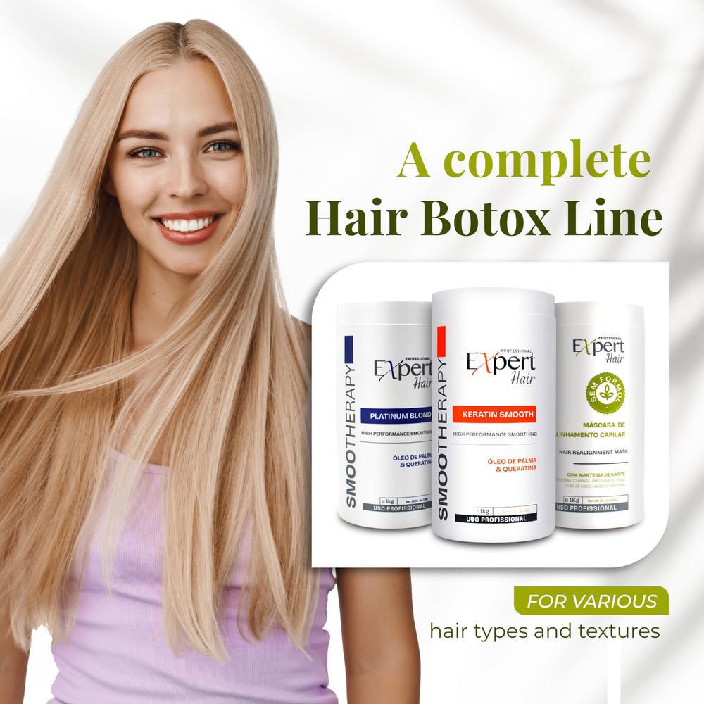Expert Hair Bio Protein Botox at-home setup conveys professional results with convenience.