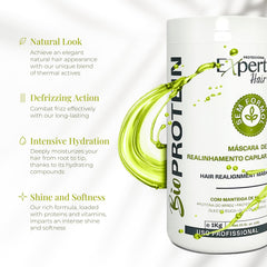 Expert Hair Bio Protein Botox packaging highlights organic keratin for healthier-looking hair.