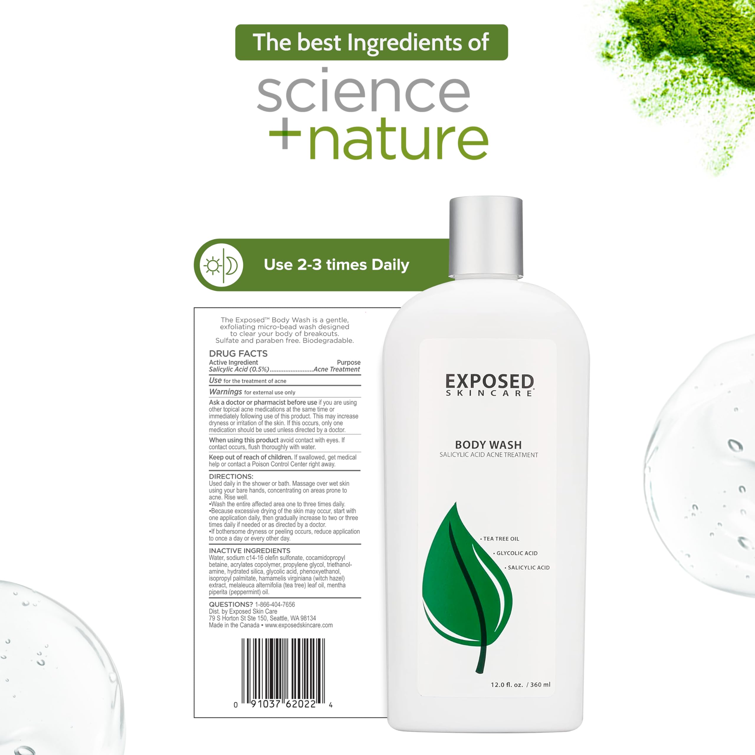Exposed Skin Care glycolic-acid exfoliation visual promotes renewal and smoother skin texture