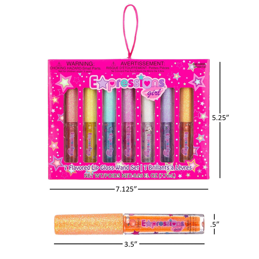 Expressions Girl Vanilla white gloss wand offers creamy shade and subtle sparkle