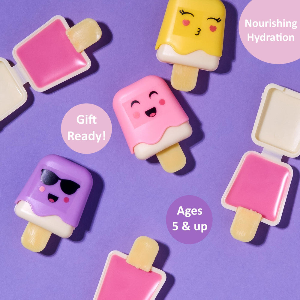 Expressions Pucker Pop mini gloss wands in hand for kids use