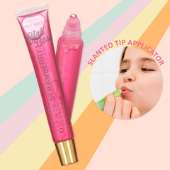 EXPRESSIONS slanted-applicator gloss tube demonstrates mess-free application