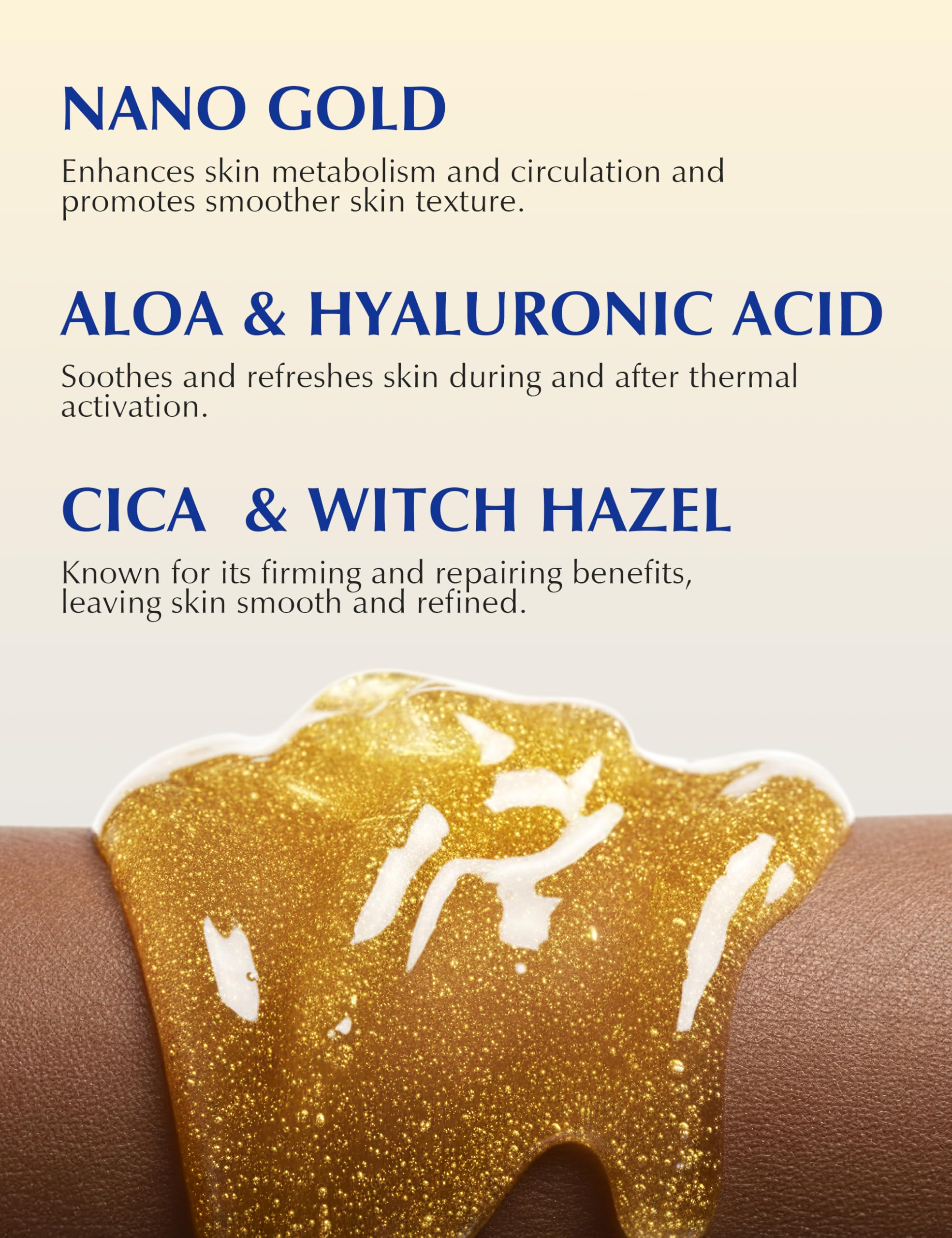 Expressions Wellness pre-workout application on the body demonstrates quick-absorb gel ready before exercise