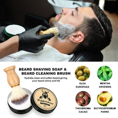 EXREIZST beard balm jar — nourishes and tames flyaways for a neat, condition-ready beard.