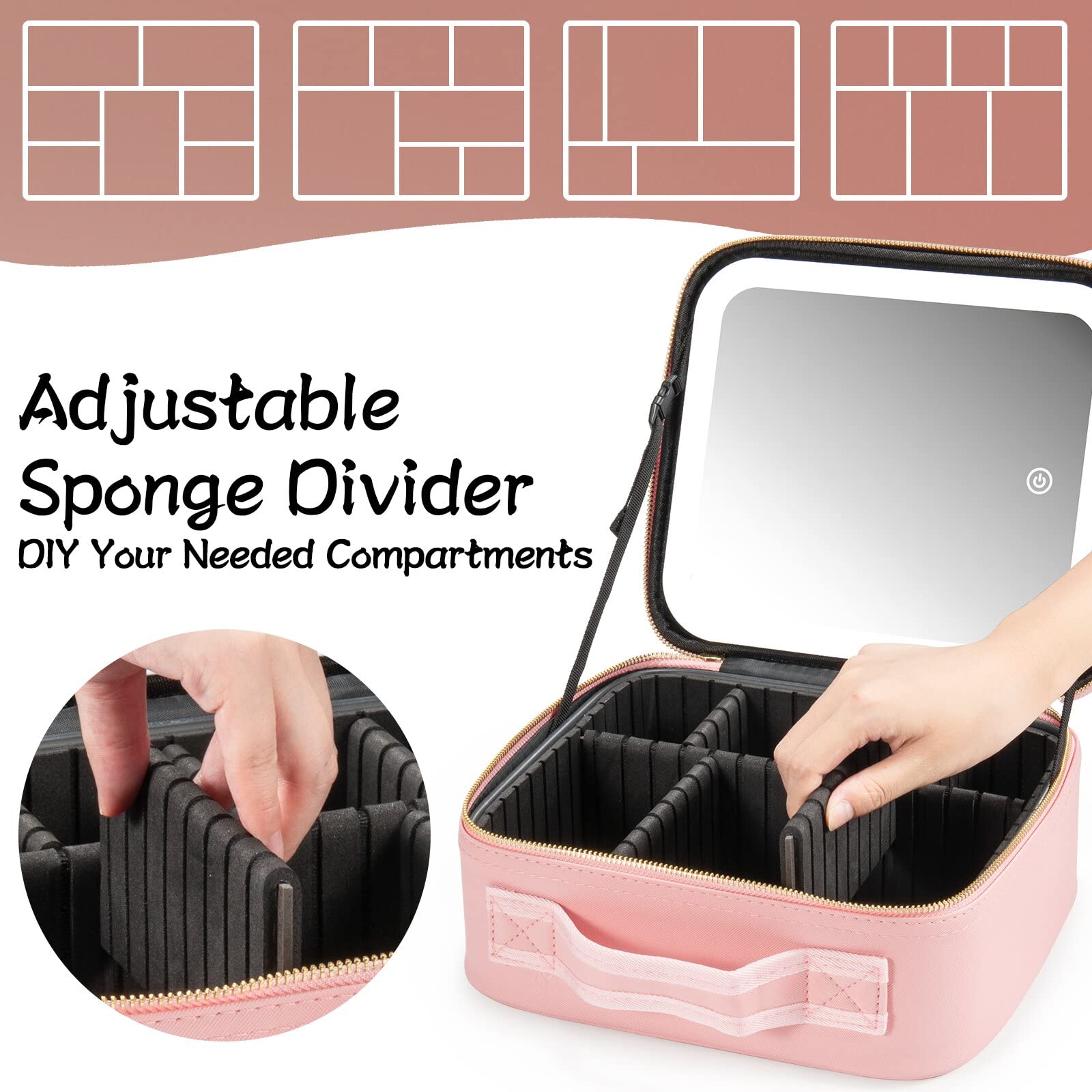 Extrei Gent waterproof synthetic leather case protects cosmetics in any weather