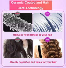 EYCOMTOM curler features anti-tangle and anti-scald safety for safer styling.