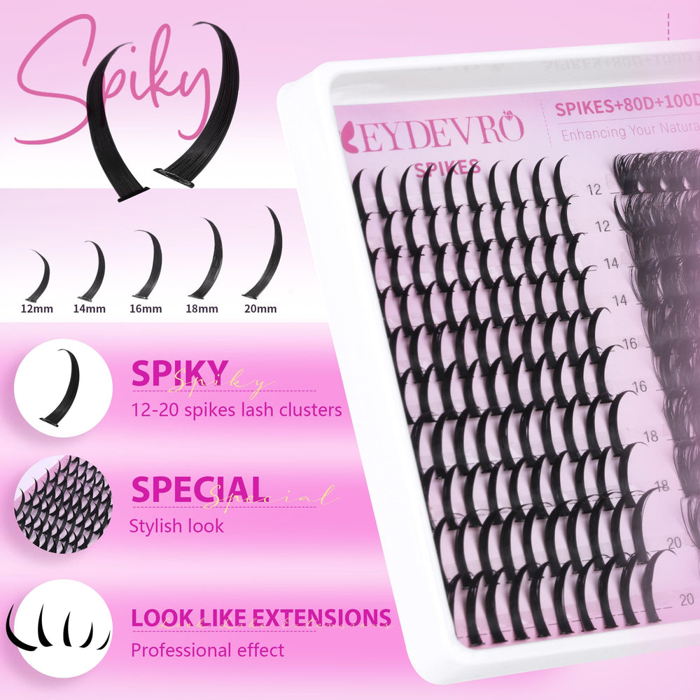 EYDEVRO 300pcs-lash-clusters demonstrate abundant pieces enabling versatile styles.
