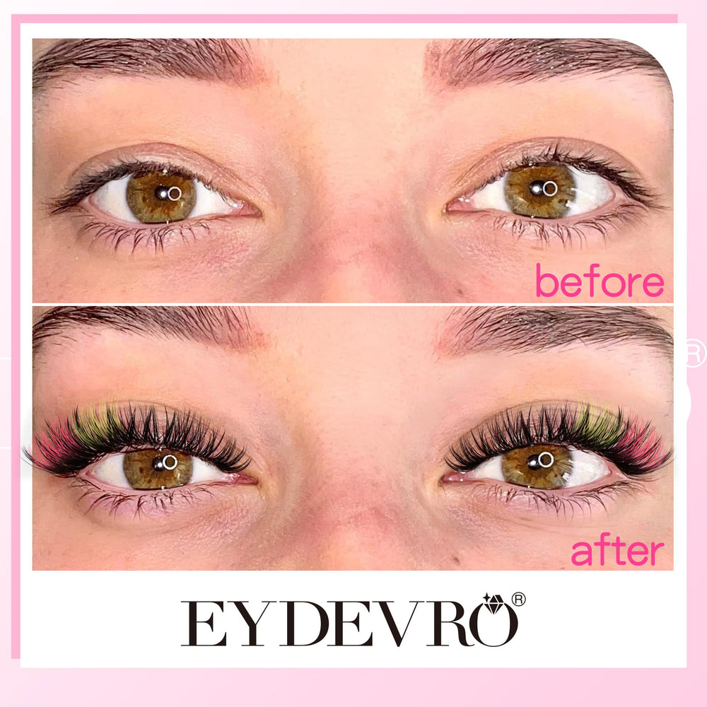 EYDEVRO lash bond and seal highlighting dual‑step system for curl hold.