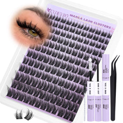 EYDEVRO manga lash clusters inner 10mm close up for natural flutter and day long wear