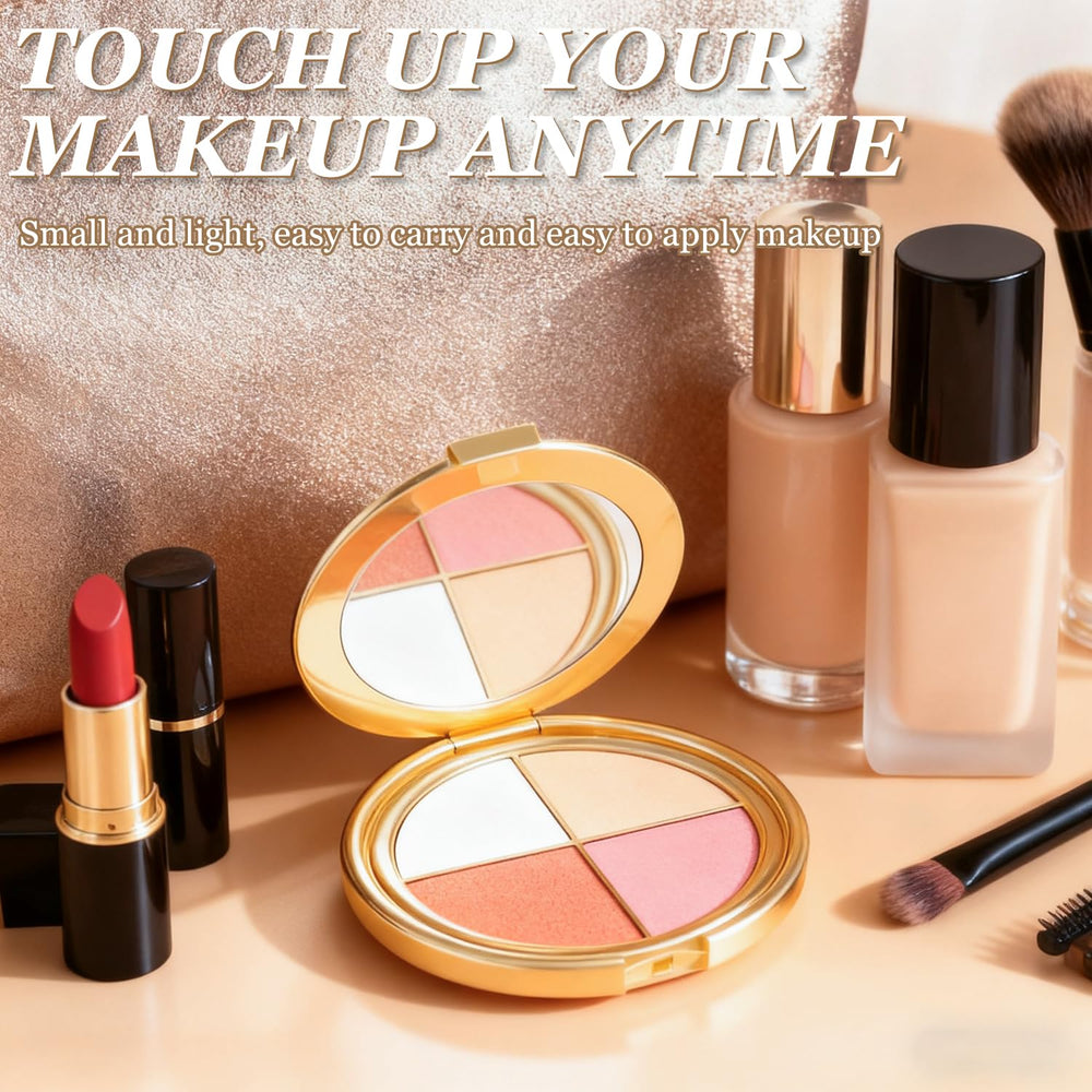 Eye & Cheek Palette swatch-pigments show long-lasting color with no caking.