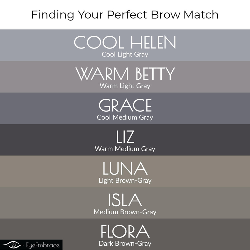 Eye Embrace Grace spoolie-blend view demonstrating easy grooming and even color distribution.