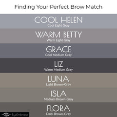 Eye Embrace Warm Betty waterproof formula keeps brows defined all day.