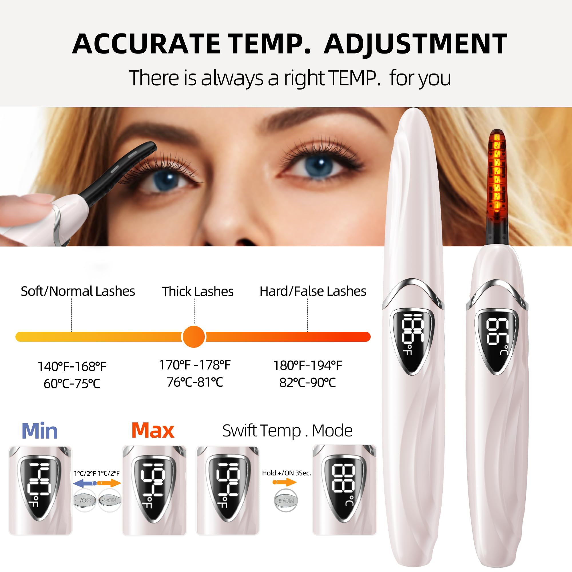 EYECURL S600 0.2 inch tooth spacing guides gentle lash lift